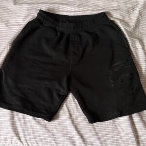 DSQUARED2 Black Athletic Knit Shorts with Subtle Logo